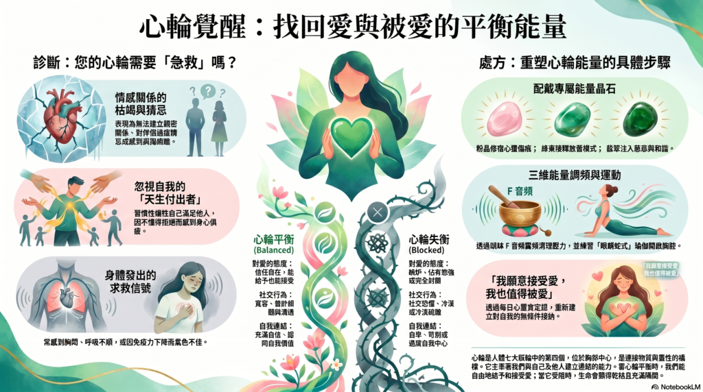 心輪覺醒：找回愛與被愛的平衡能量