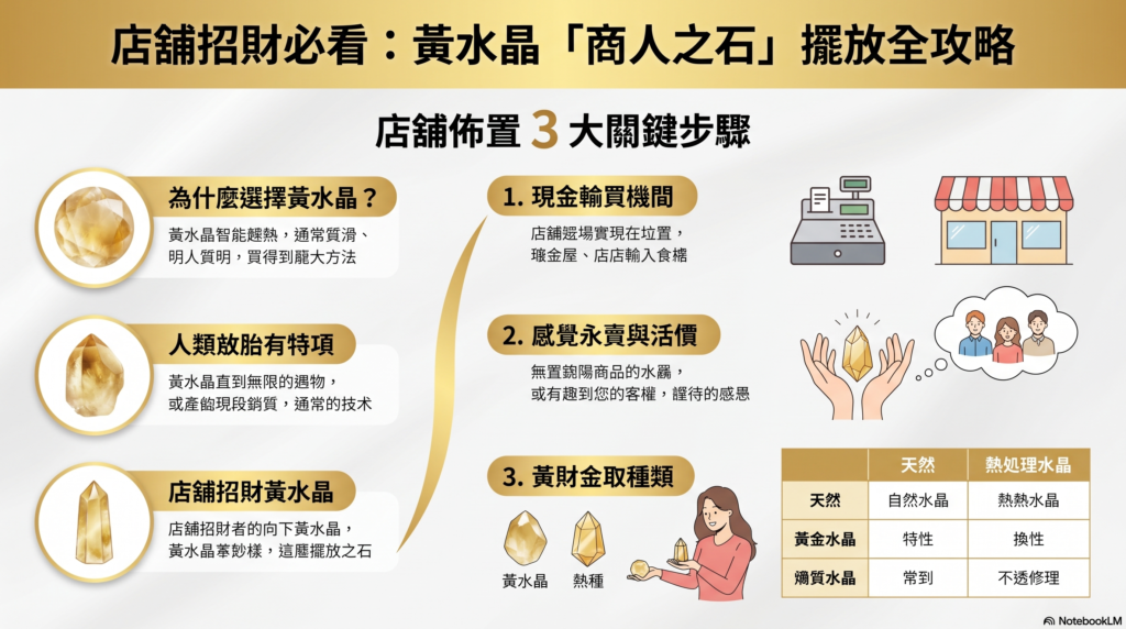 如何利用黃水晶在店舖中招財