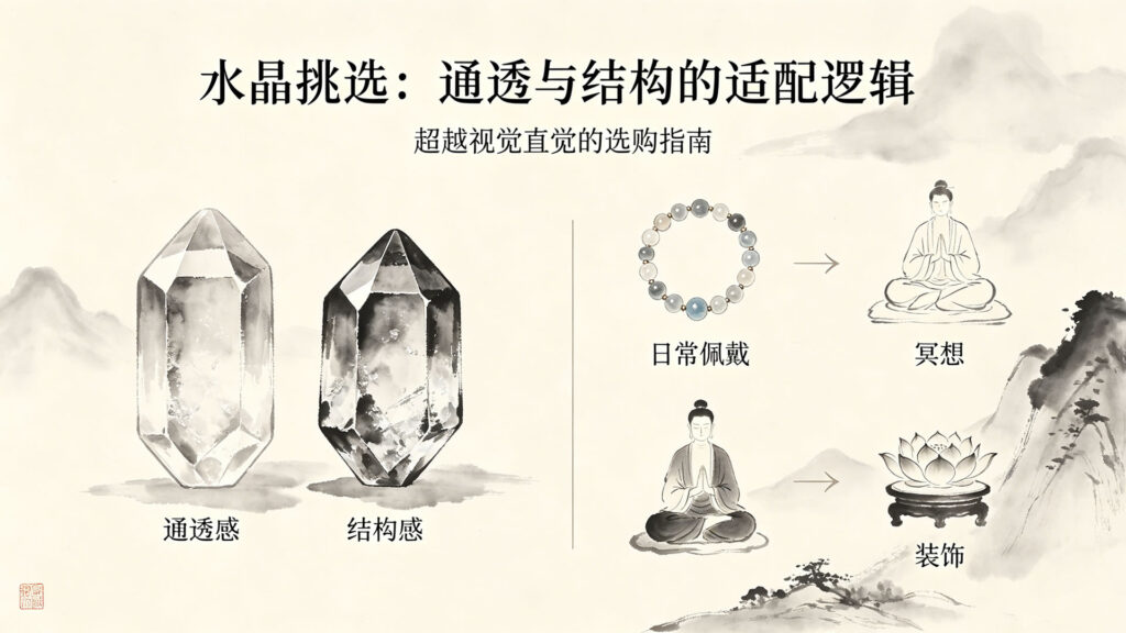水晶通透感與結構感